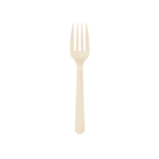 7-Inch Cornstarch Fork Biodegradable(signature)