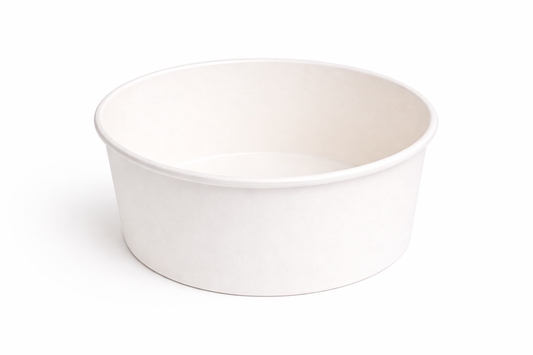650ml Salad Bowl Kraft Paper White-1000/Ctn