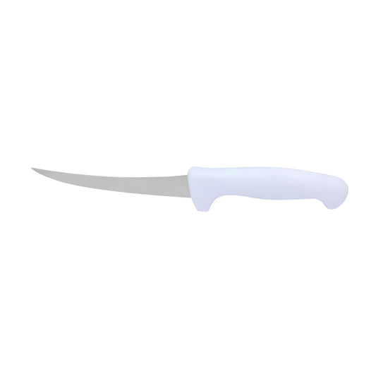 5-inch Curved Blade Boning Knife In White