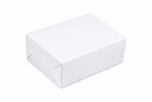 L8xW6XH3 Inch Paper Rectangular Box White