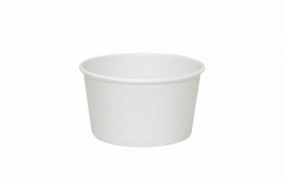 125ml Kraft White paper Takeaway container Food-grade with leak-resistant Suitable for soups, noodles, and hot or cold takeaway items.