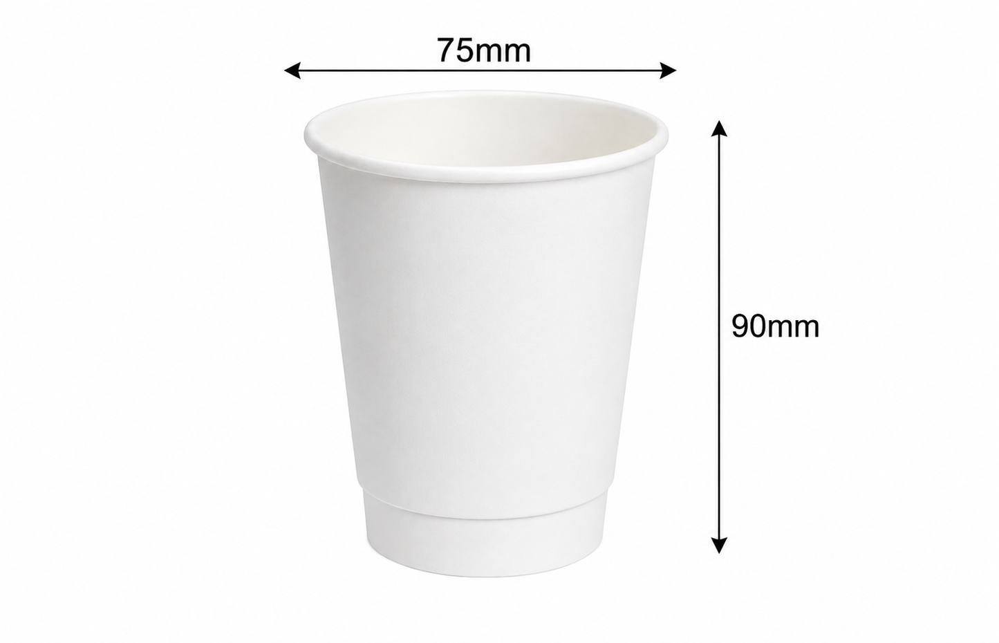 8oz Double wall paper cup to drinks warm, ideal for coffee, tea, and other hot beverages in cafes and takeaway counters.