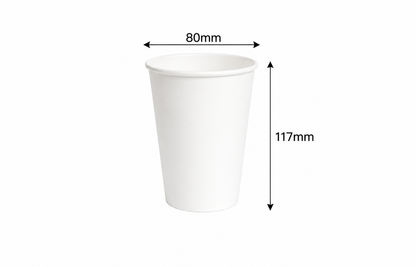 300ml Single Wall Paper Cup White