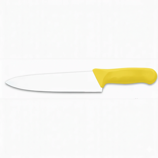 8-inch Blade Chef Knife In Yellow