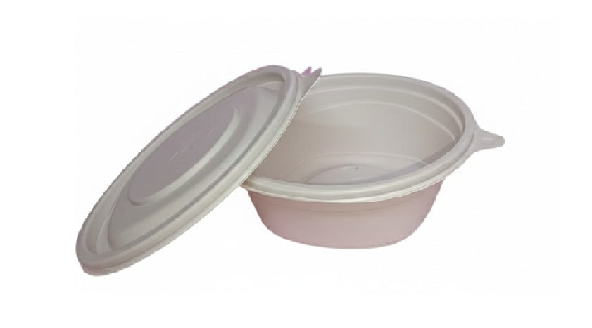500ml Lid For Cornstarch Round Bowl Biodegradable