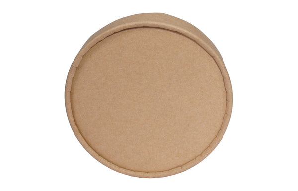 Paper Lids for (250ml,500ml,750ml,1000ml) Kraft Brown Containers