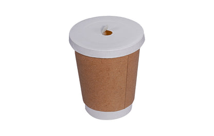 12oz Double wall paper cup to drinks warm, ideal for coffee, tea, and other hot beverages in cafes and takeaway counters.