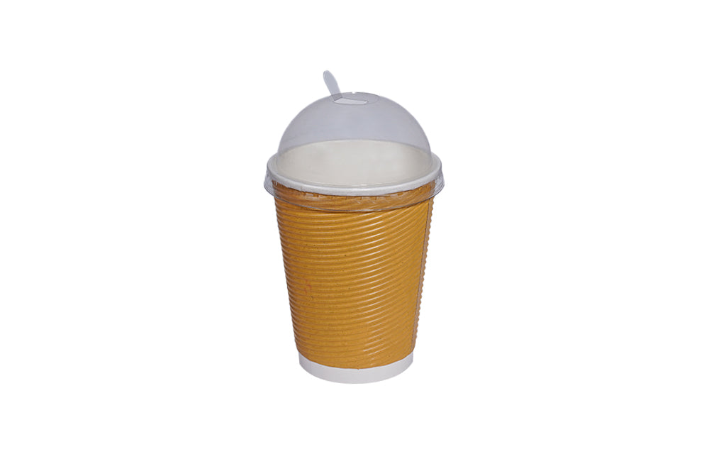 Bio Paper Ripple Cup 12oz Dome Lid