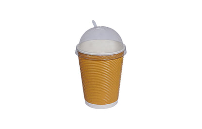Bio Paper Ripple Cup 12oz Dome Lid