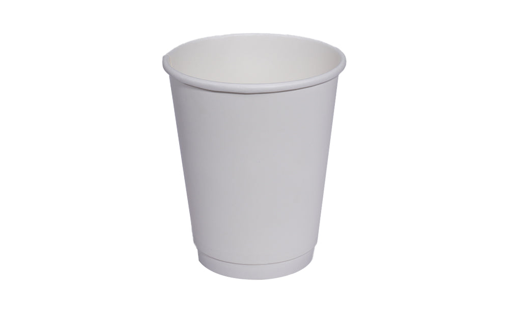 12oz Double Wall Paper Cup White
