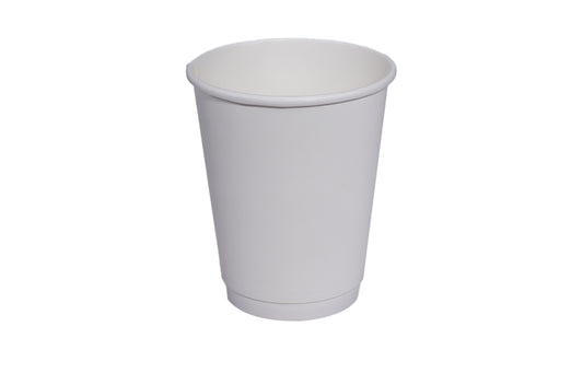 12oz Double Wall Paper Cup White