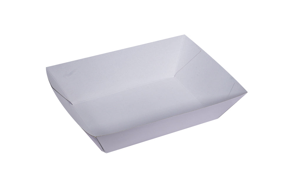 L16.9xW9.4xH3 cm Paper Boat Tray White