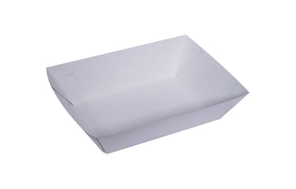 L16.9xW9.4xH3 cm Paper Boat Tray White