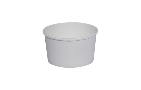 180ml Kraft White paper Takeaway container Food-grade with leak-resistant Suitable for soups, noodles, and hot or cold takeaway items.