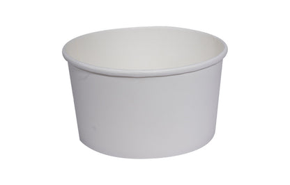 500ml Kraft White paper Takeaway container Food-grade with leak-resistant Suitable for soups, noodles, and hot or cold takeaway items.