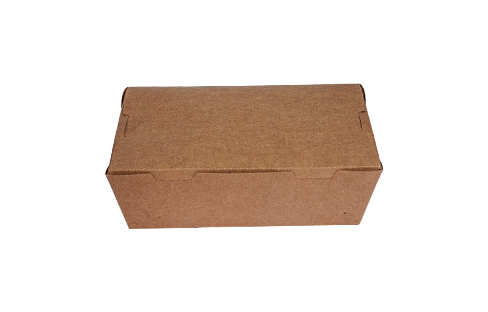 L13.5xW8.5xH39cm 500ml Brown Kraft Food Grade Paper Lunch Box-1000/Ctn