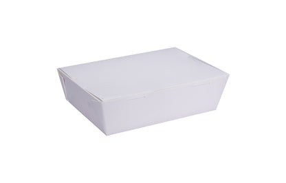 L15xW100xH4.5cm 700ml White Kraft Food Grade Lunch Box-750/Ctn
