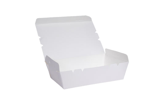 500ml White Kraft Food Grade Paper Lunch Box-1000/Ctn