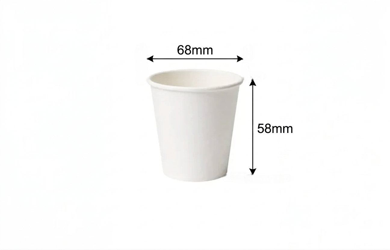 150ml Single Wall Paper Cup White