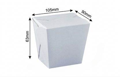 L10.5xW9xH6.3cm White Kraft Pail Pack- 1000/ctn