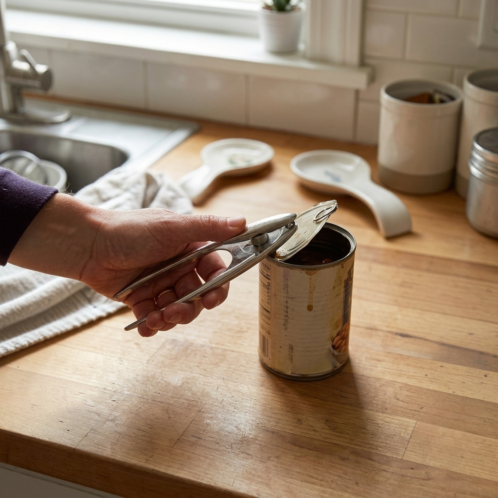Heavy Duty Tin Can Opener – Commercial Kitchen Tool for Opening Large Food Cans in Hotels, Restaurants and Catering Kitchens
