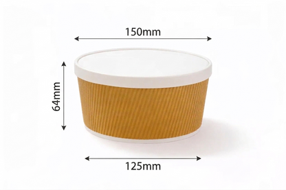 1000ml Paper Ripple Container