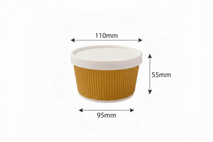 350ml Soup Bowl Paper Ripple