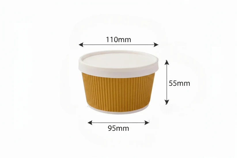 350ml Paper Ripple Container