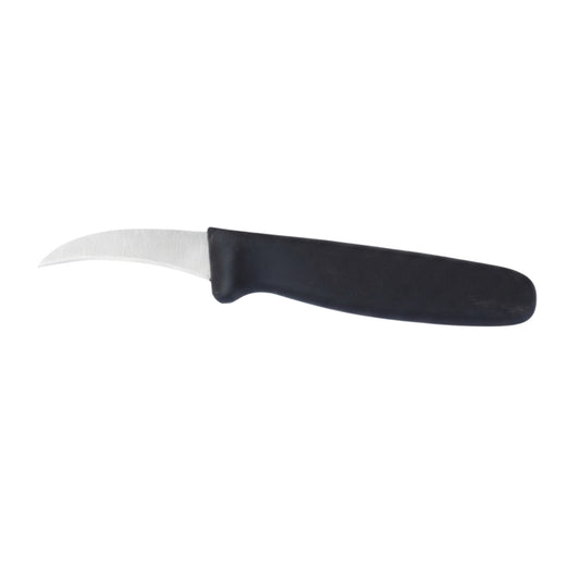 Commercial Paring Knife Curved Blade 3.75inch Black Stainless steel