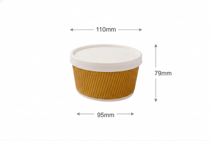 500ml Soup Bowl Paper Ripple