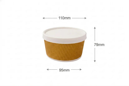 500ml Paper Ripple Container