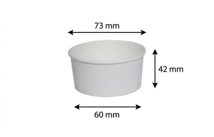 100ml Ice Cream Paper Cup White