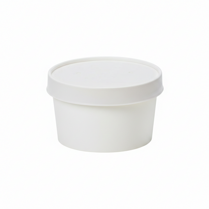 Paper Lids For (250ml,400ml,500ml) White Soup Bowl