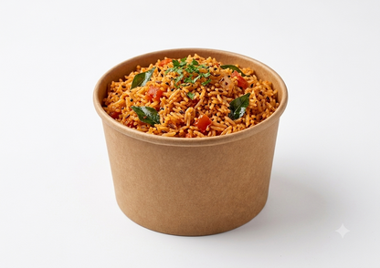 500ml (116dia) Kraft Brown paper Takeaway container Food-grade with leak-resistant Suitable for soups, noodles, and hot or cold takeaway items.