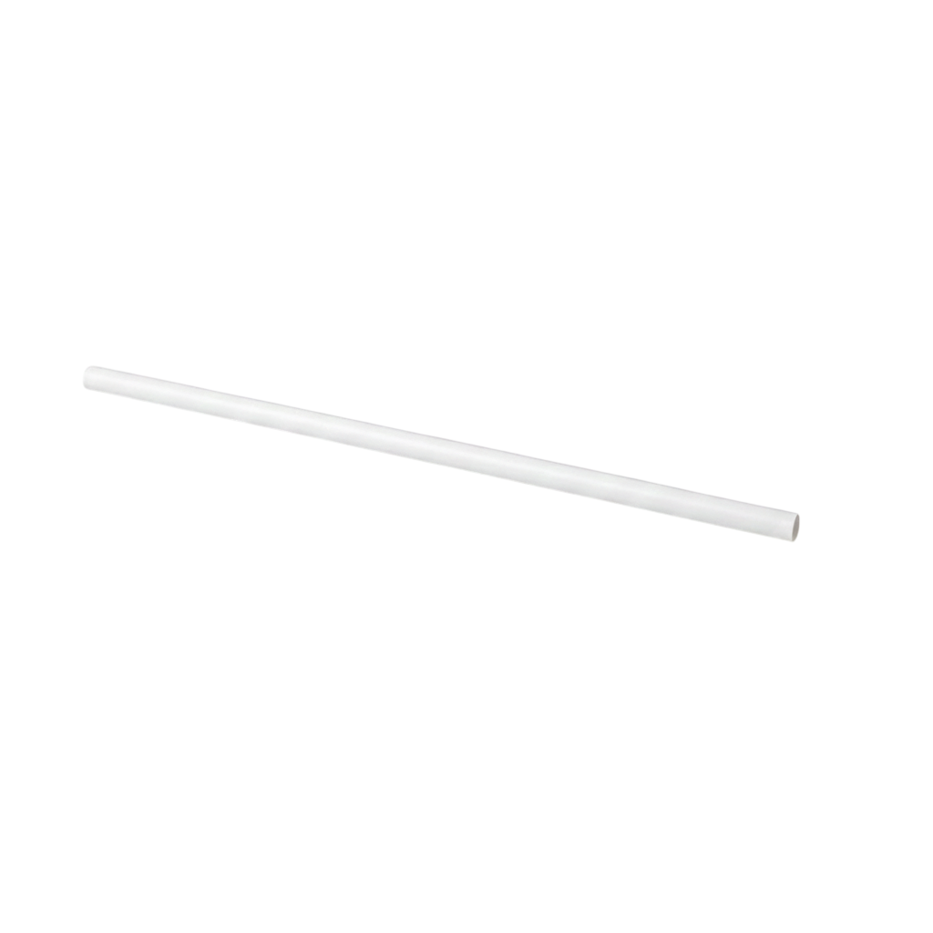 10mm Paper Straw White