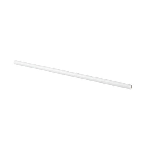 10mm Paper Straw White