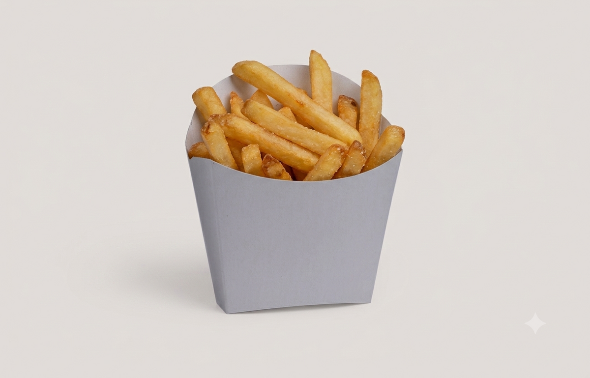 L11xG4xB9 cm French Fries Scoop White