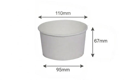 400ml Soup Bowl Paper White