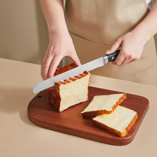 12-inch Slim Blade Bread Knife In Black