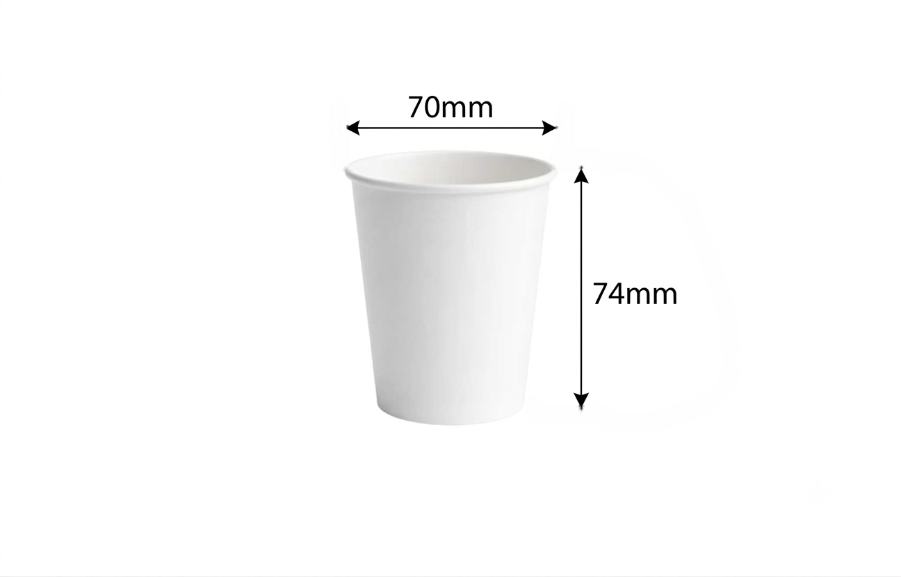 200ml Single Wall Paper Cup White