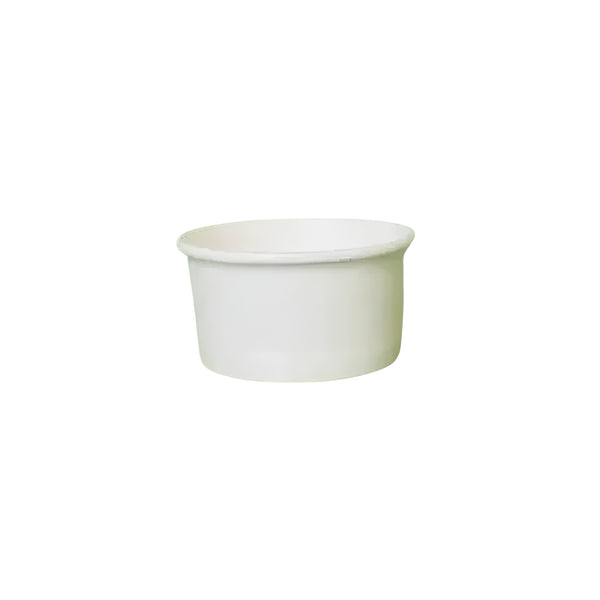 50ml Kraft White paper Takeaway container Food-grade with leak-resistant Suitable for soups, noodles, and hot or cold takeaway items.