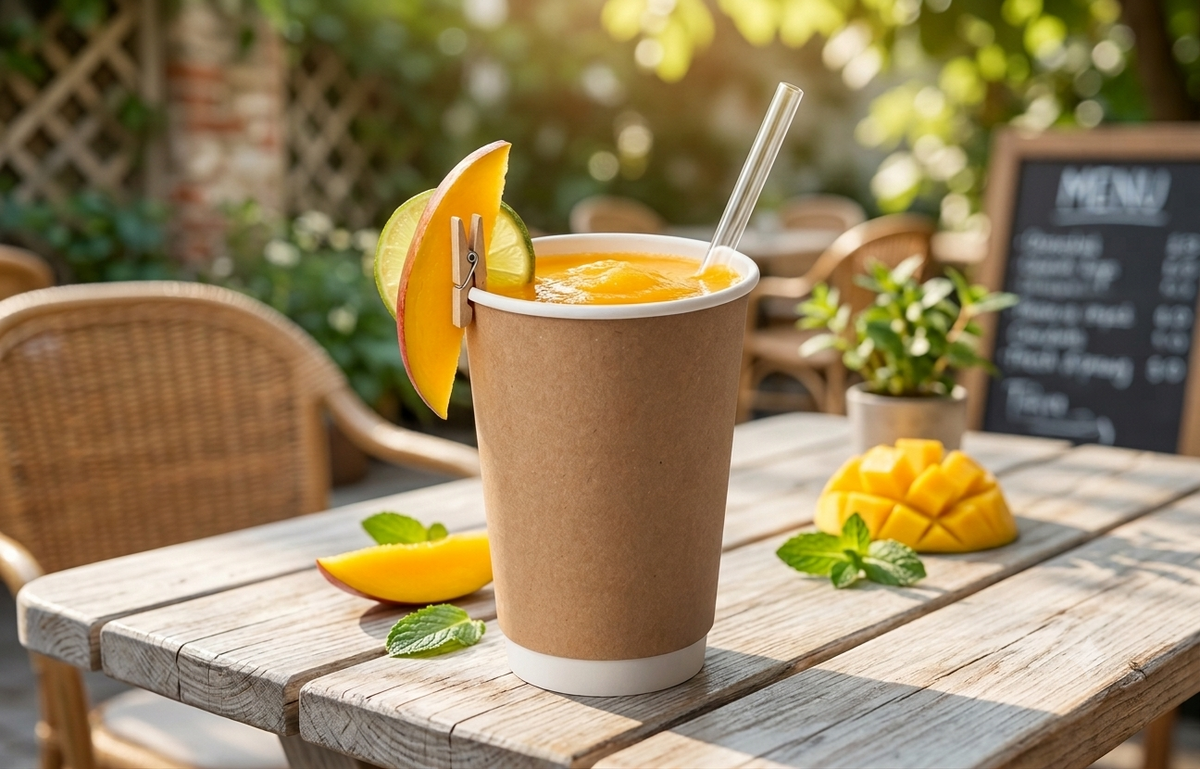 16oz Double wall paper cup to drinks warm, ideal for coffee, tea, and other hot beverages in cafes and takeaway counters.
