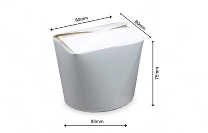 500ml Noodle Box White