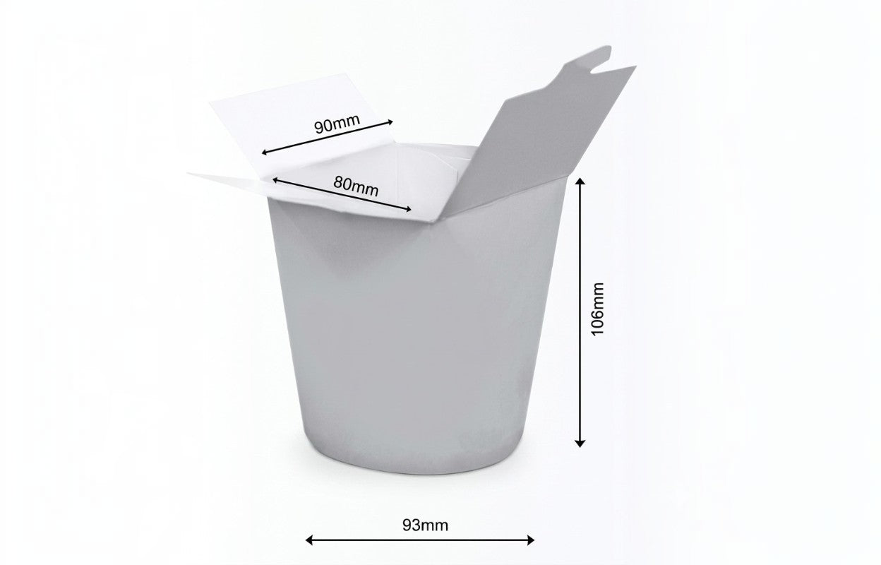 750ml Noodle Box White