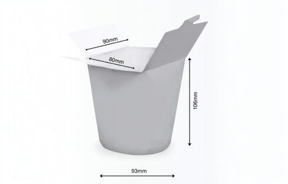 750ml Noodle Box White