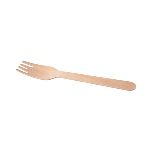 17cm Eco-Friendly Wooden Fork-100/Ctn