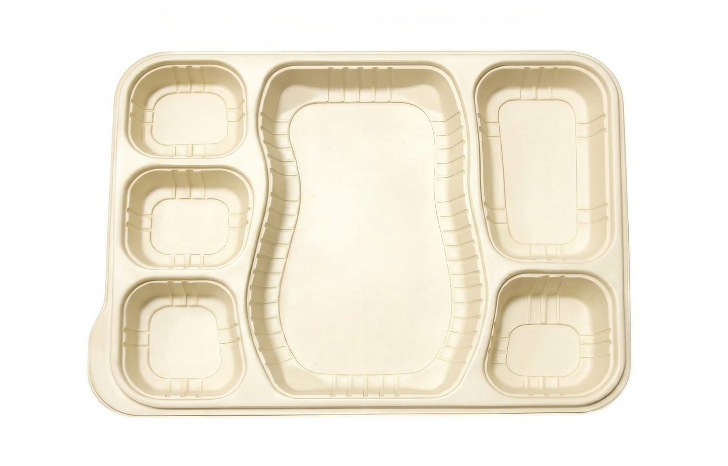 8 Compartment L30xW23cm Cornstarch Meal Tray Biodegradable (Signature)