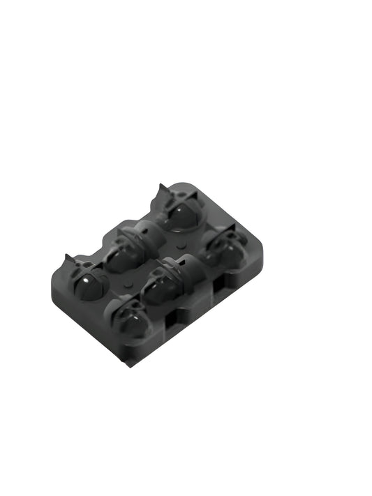 6Pc Skull With Hat Ice Mould