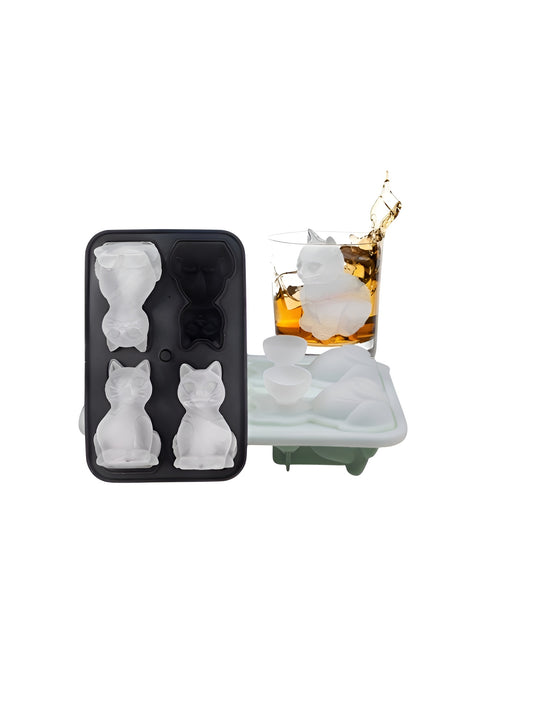 4Pc Kitten Ice Mould