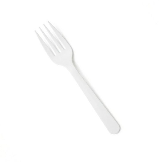 6-inch Cornstarch Fork Biodegradable